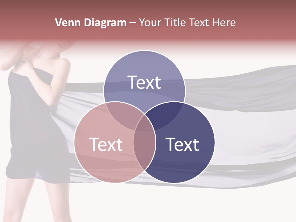 Attractive Isolated Lady PowerPoint Template