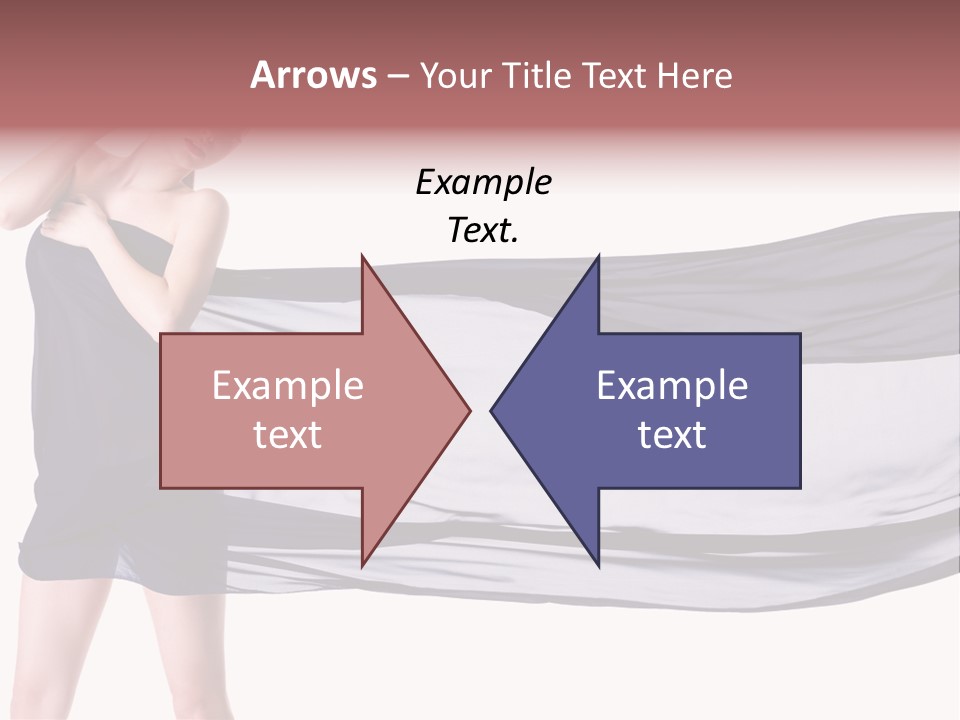 Attractive Isolated Lady PowerPoint Template