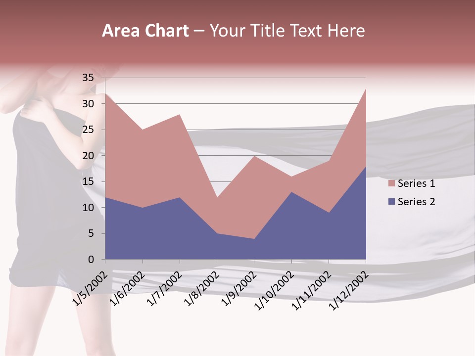 Attractive Isolated Lady PowerPoint Template