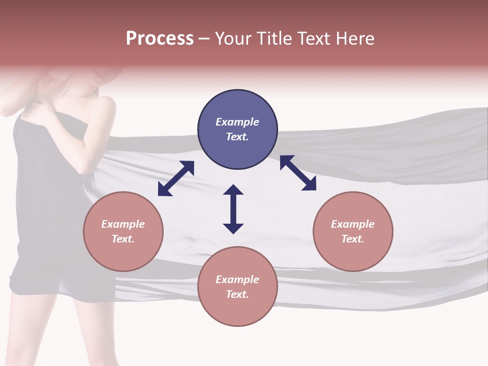 Attractive Isolated Lady PowerPoint Template