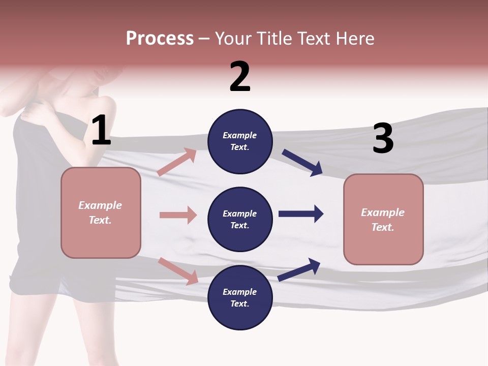 Attractive Isolated Lady PowerPoint Template