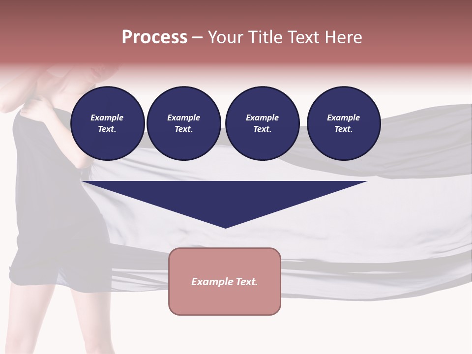 Attractive Isolated Lady PowerPoint Template