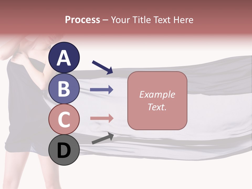 Attractive Isolated Lady PowerPoint Template