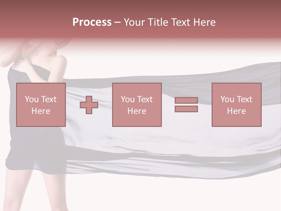 Attractive Isolated Lady PowerPoint Template