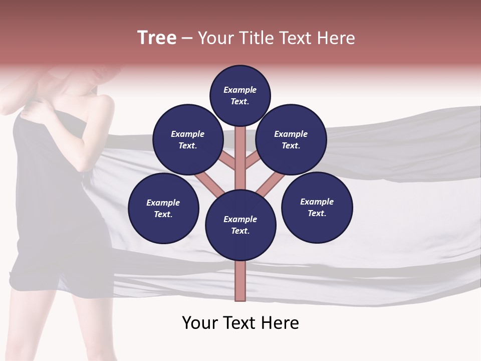 Attractive Isolated Lady PowerPoint Template