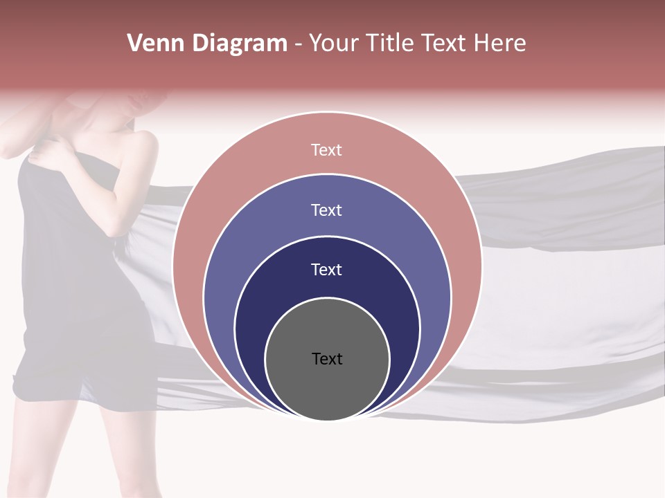 Attractive Isolated Lady PowerPoint Template