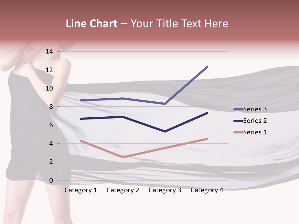 Attractive Isolated Lady PowerPoint Template