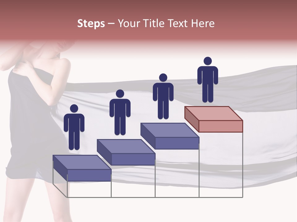 Attractive Isolated Lady PowerPoint Template