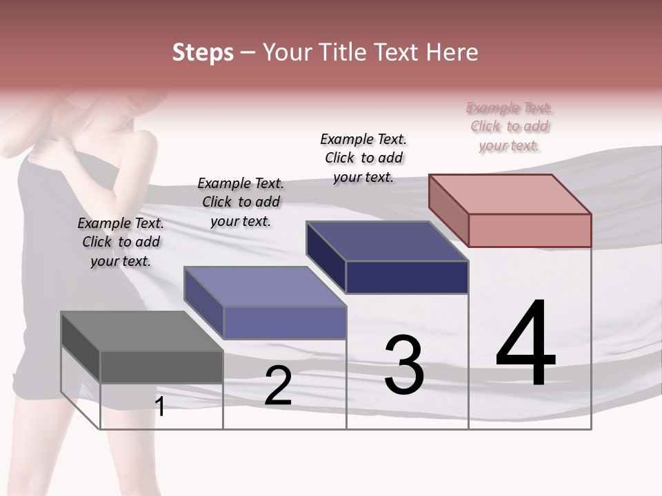 Attractive Isolated Lady PowerPoint Template