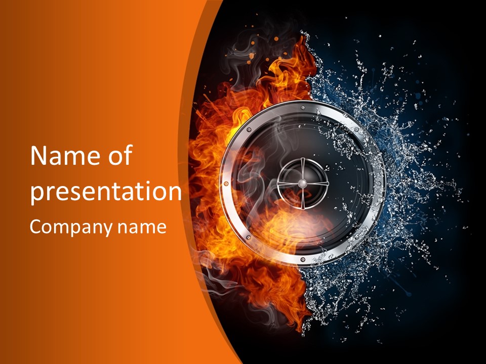 Close Up Storm Middle PowerPoint Template