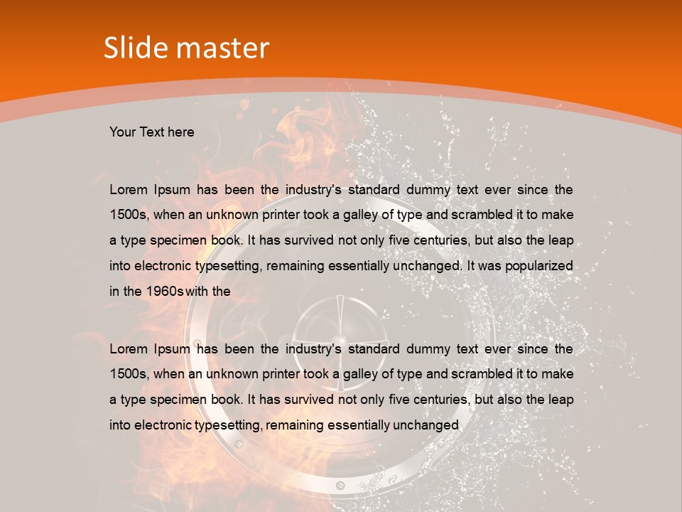 Close Up Storm Middle PowerPoint Template