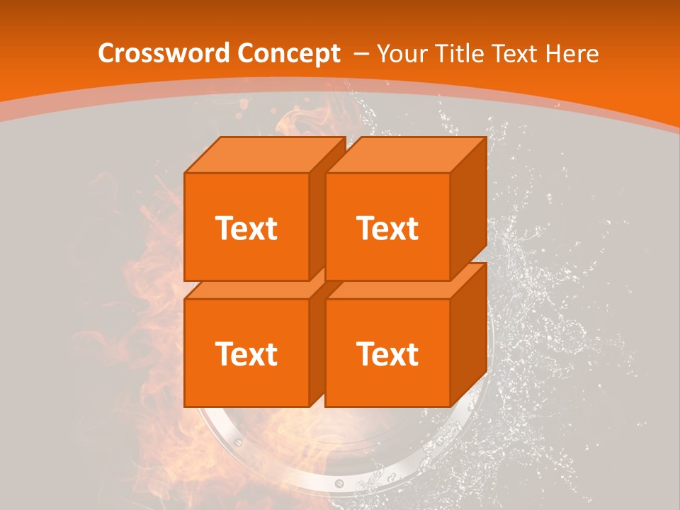 Close Up Storm Middle PowerPoint Template