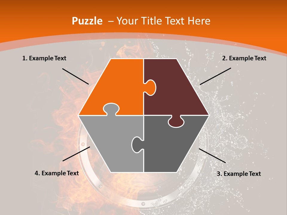 Close Up Storm Middle PowerPoint Template