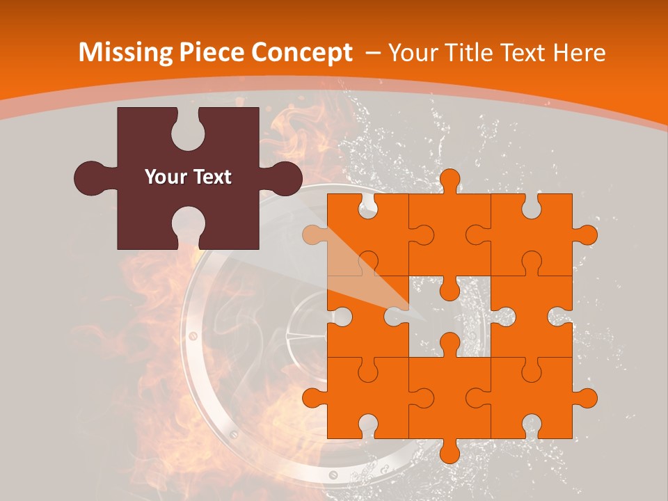 Close Up Storm Middle PowerPoint Template