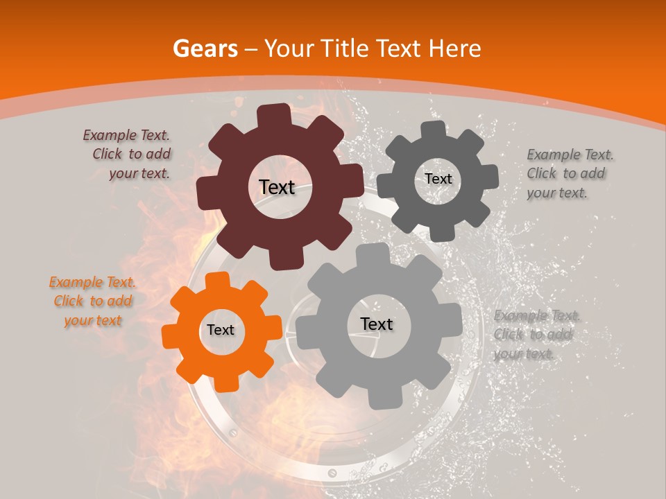 Close Up Storm Middle PowerPoint Template