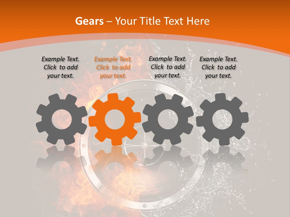 Close Up Storm Middle PowerPoint Template