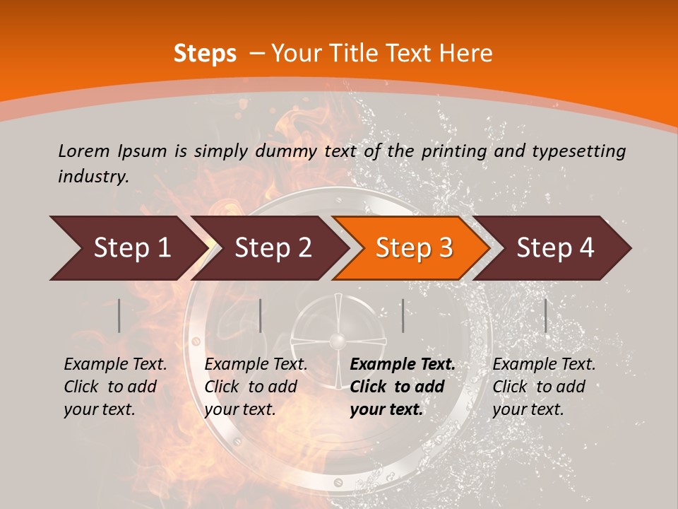 Close Up Storm Middle PowerPoint Template