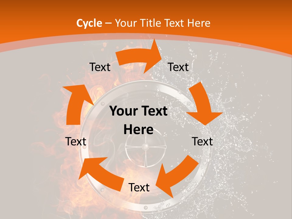 Close Up Storm Middle PowerPoint Template