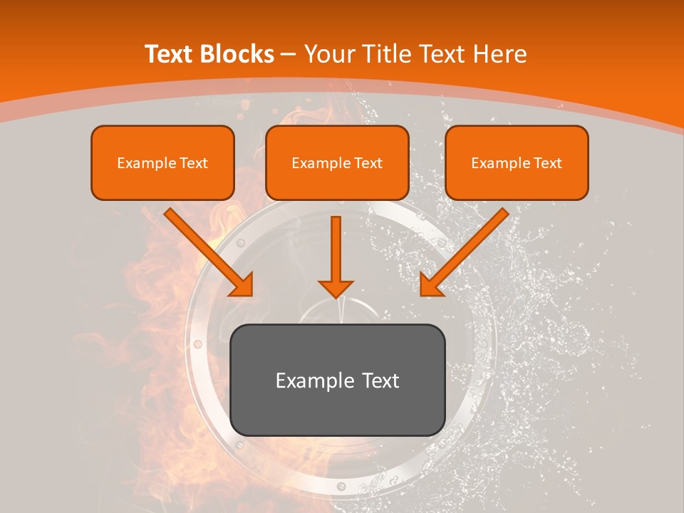 Close Up Storm Middle PowerPoint Template