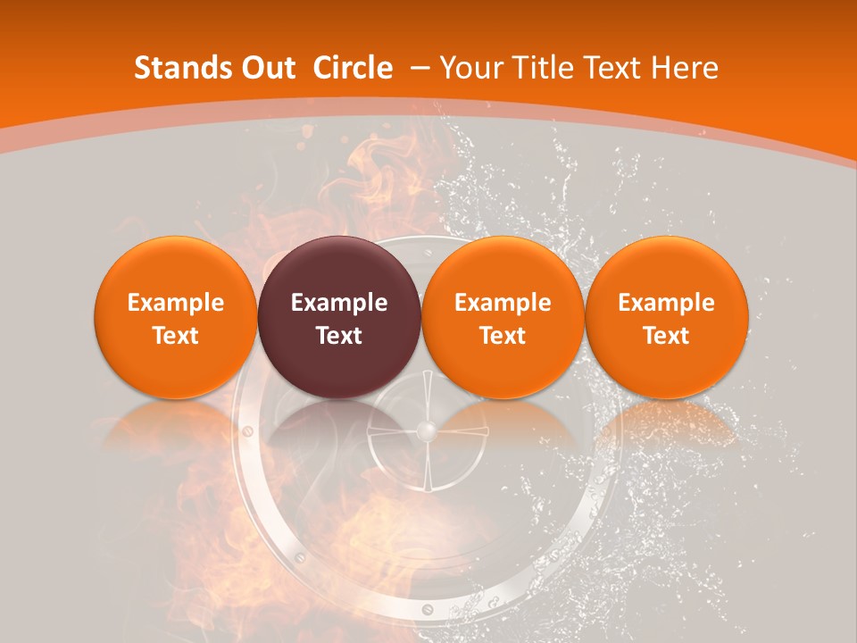 Close Up Storm Middle PowerPoint Template