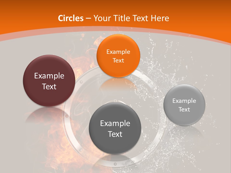 Close Up Storm Middle PowerPoint Template