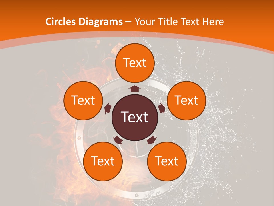 Close Up Storm Middle PowerPoint Template