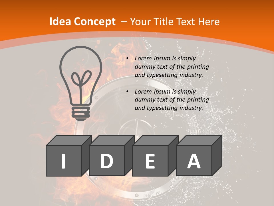 Close Up Storm Middle PowerPoint Template