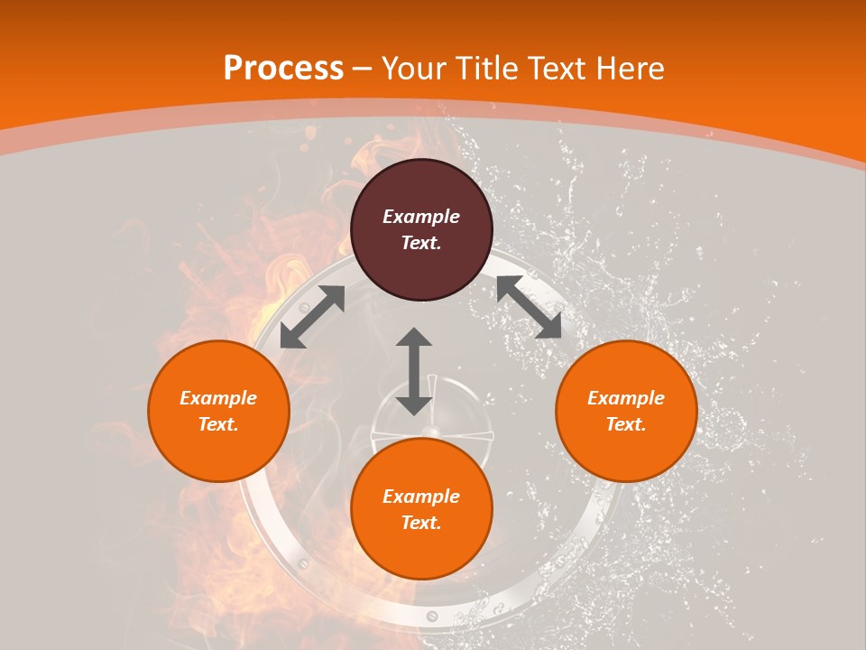 Close Up Storm Middle PowerPoint Template