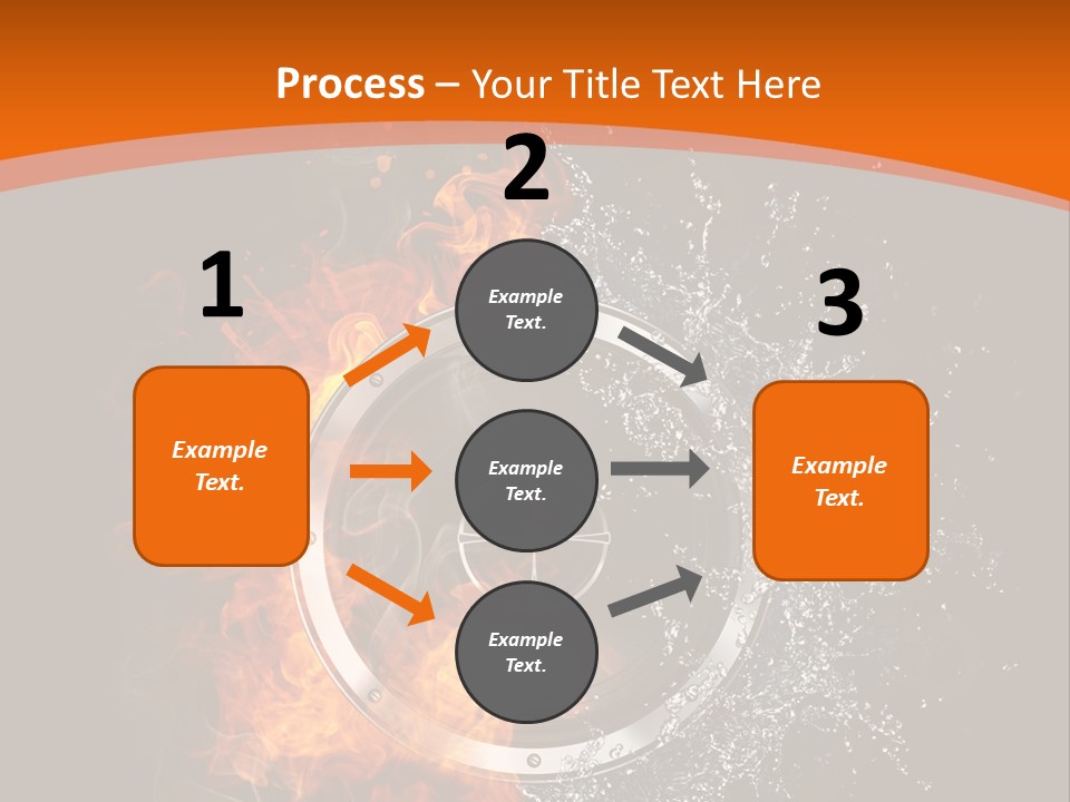 Close Up Storm Middle PowerPoint Template