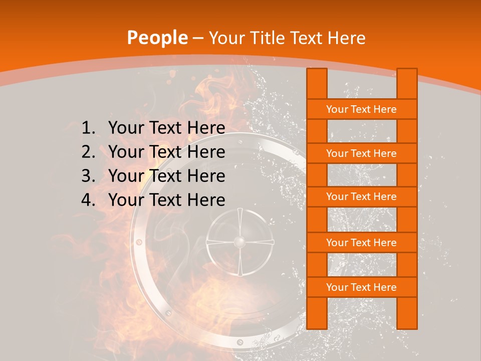 Close Up Storm Middle PowerPoint Template
