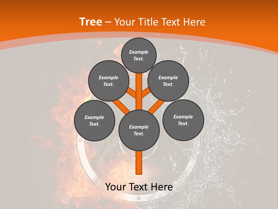 Close Up Storm Middle PowerPoint Template