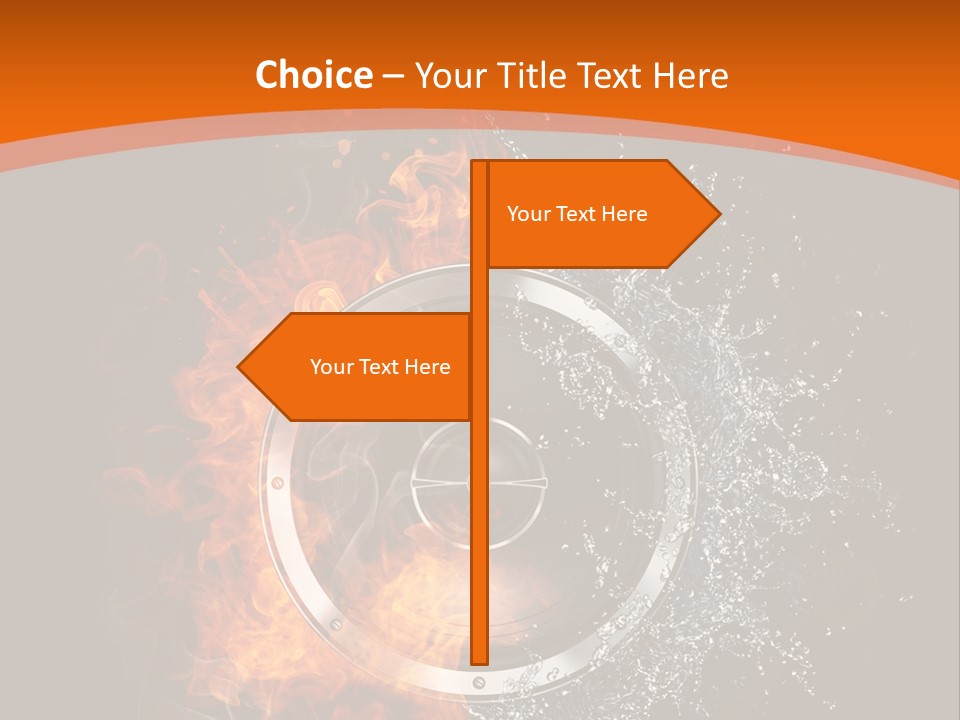 Close Up Storm Middle PowerPoint Template