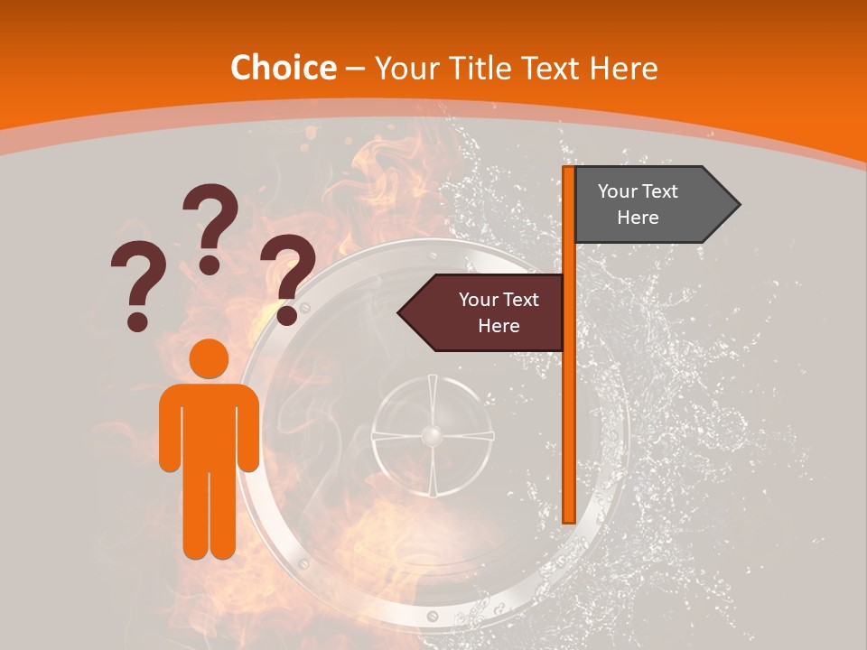 Close Up Storm Middle PowerPoint Template