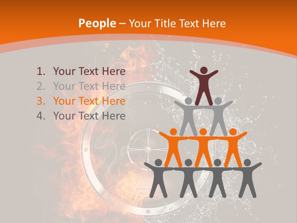 Close Up Storm Middle PowerPoint Template