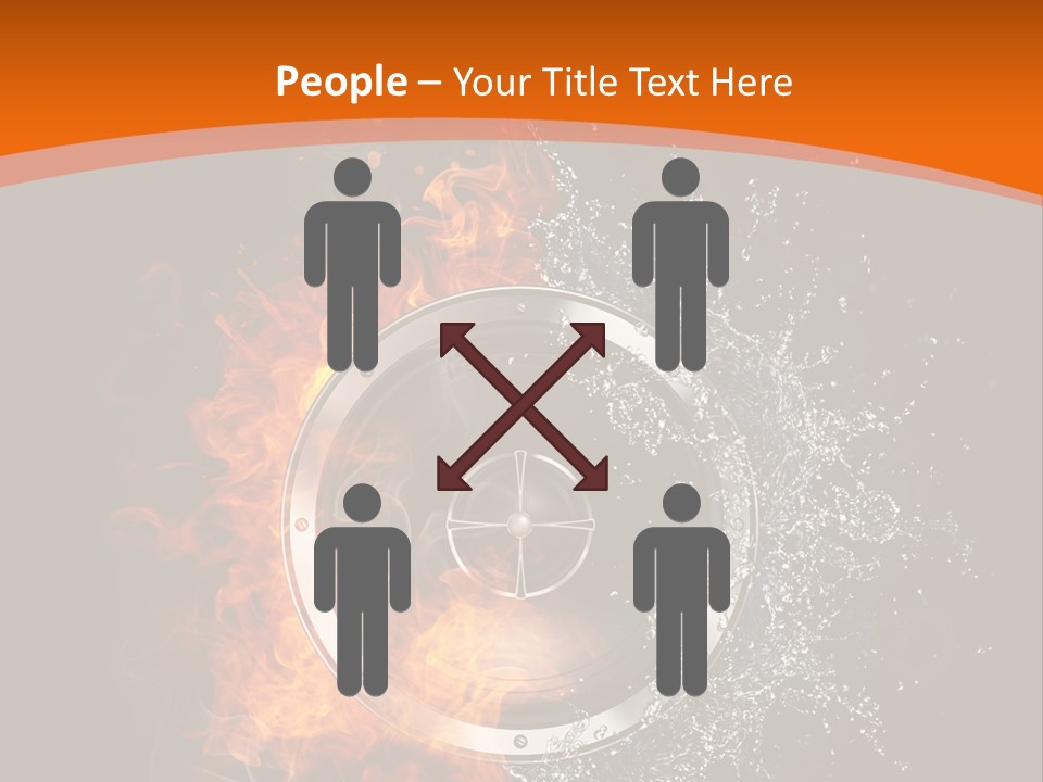 Close Up Storm Middle PowerPoint Template