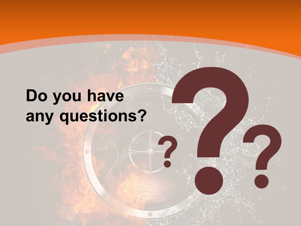 Close Up Storm Middle PowerPoint Template