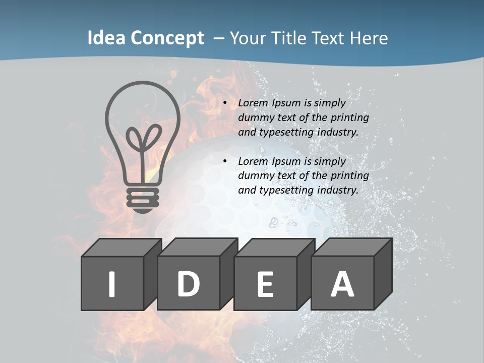 Graphic Element Storm PowerPoint Template