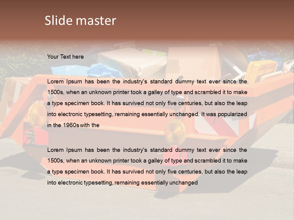 Furniture Junk Miller PowerPoint Template