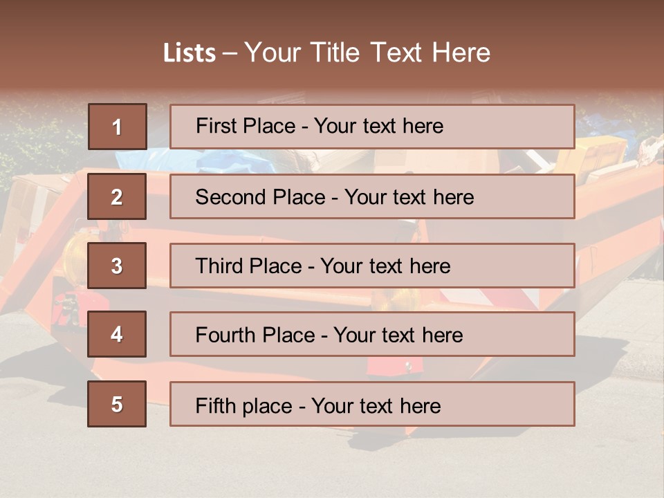 Furniture Junk Miller PowerPoint Template