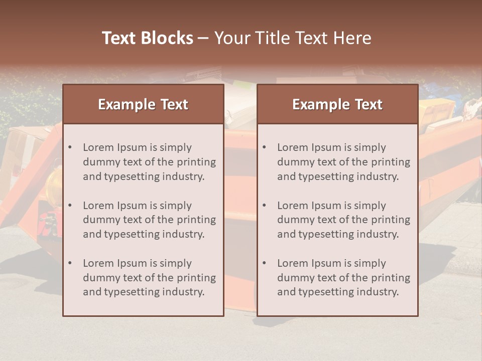 Furniture Junk Miller PowerPoint Template