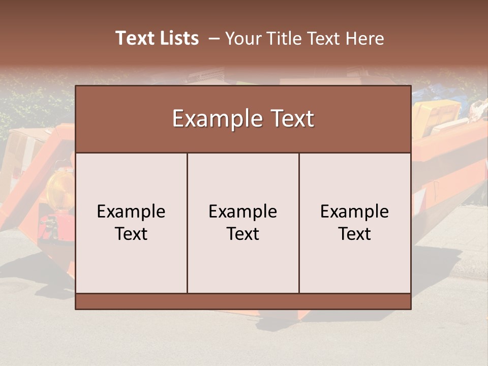 Furniture Junk Miller PowerPoint Template