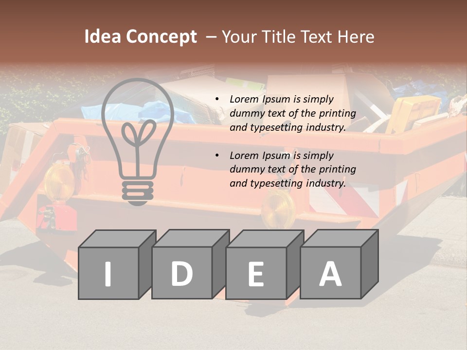 Furniture Junk Miller PowerPoint Template