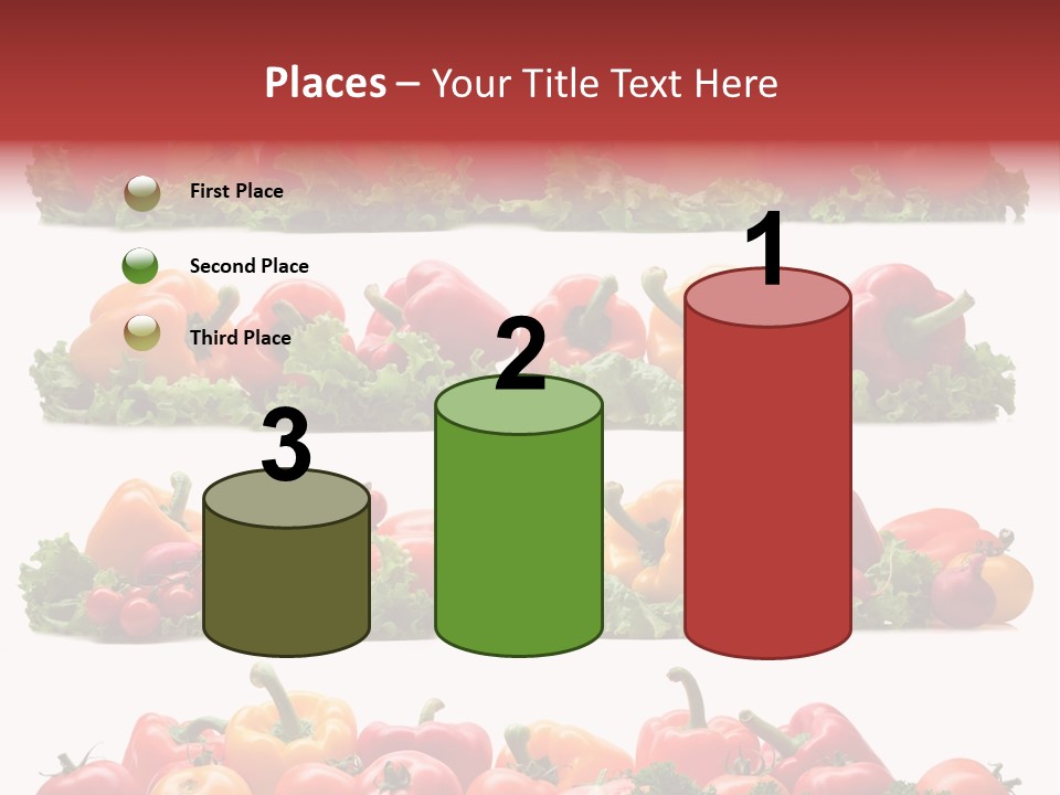 Tomato Red Lettuce PowerPoint Template