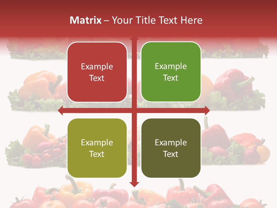 Tomato Red Lettuce PowerPoint Template