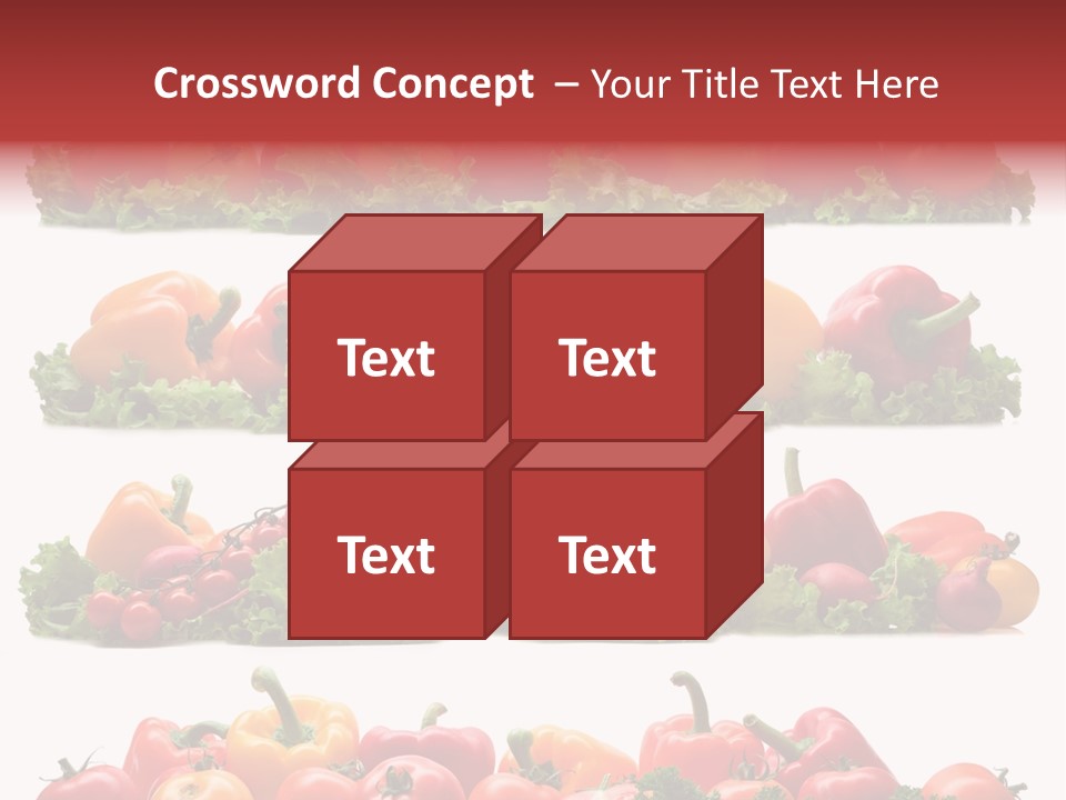 Tomato Red Lettuce PowerPoint Template