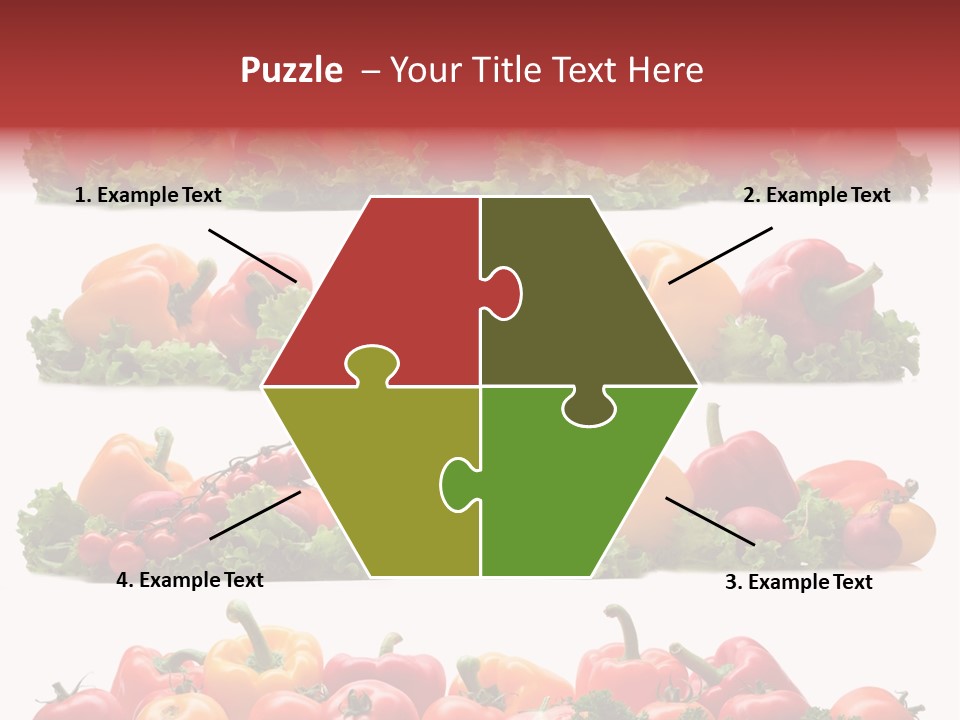 Tomato Red Lettuce PowerPoint Template