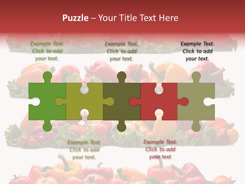 Tomato Red Lettuce PowerPoint Template