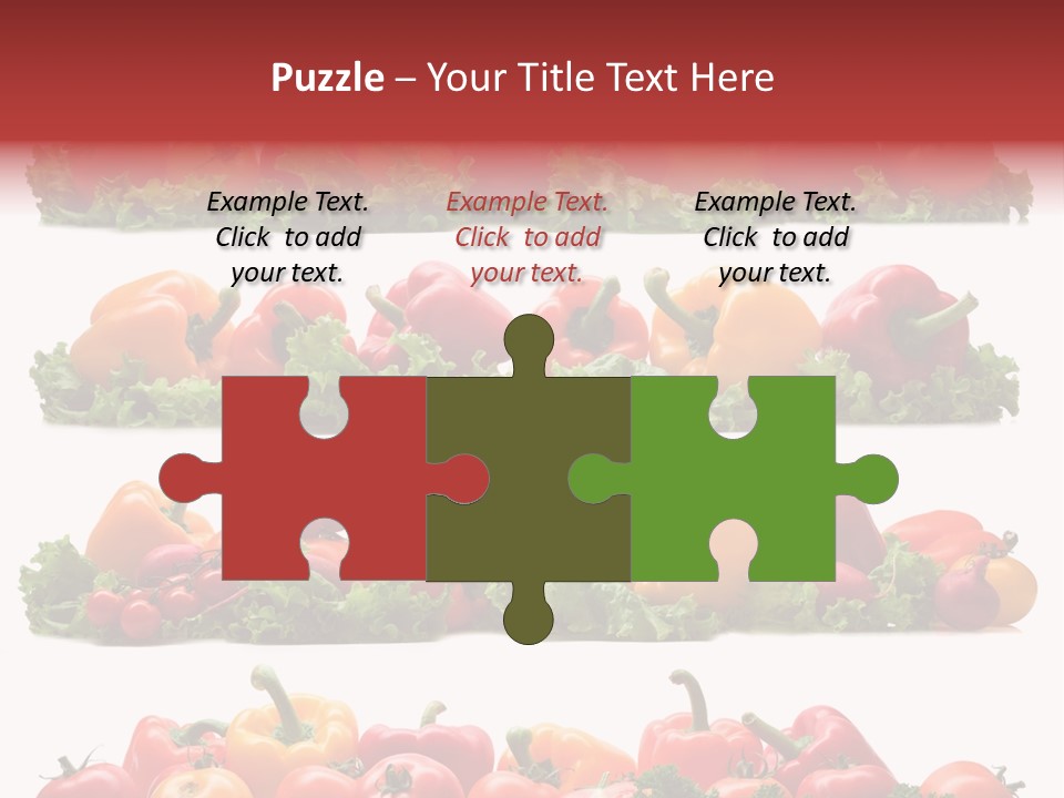 Tomato Red Lettuce PowerPoint Template