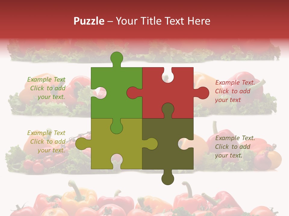 Tomato Red Lettuce PowerPoint Template