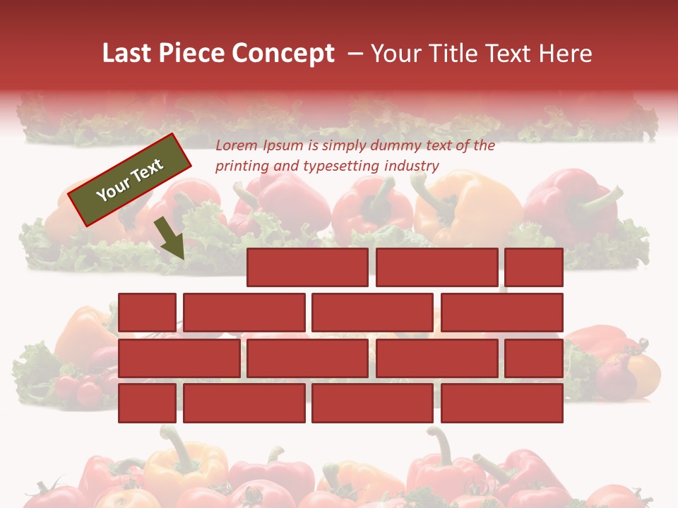 Tomato Red Lettuce PowerPoint Template
